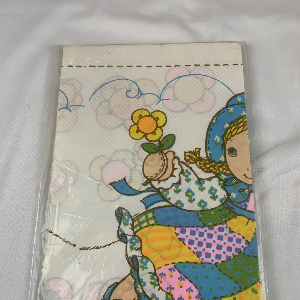 Vtg Holly Hobbie American Greetings Tablecover Made In USA NIP